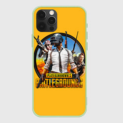 Чехол для iPhone 12 Pro PUBG, цвет: 3D-салатовый