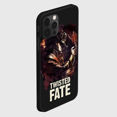 Чехол iPhone 12 Pro Twisted Fate / 3D-Черный – фото 2