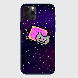 Чехол для iPhone 12 Pro Nyan Cat, цвет: 3D-черный