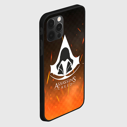 Чехол iPhone 12 Pro Assasin's creed / 3D-Черный – фото 2
