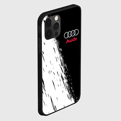 Чехол iPhone 12 Pro AUDI / 3D-Черный – фото 2