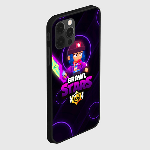 Чехол iPhone 12 Pro Brawl Stars Heroine Bibi / 3D-Черный – фото 2