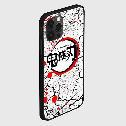 Чехол iPhone 12 Pro KIMETSU NO YAIBA / 3D-Черный – фото 2