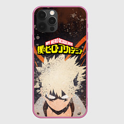 Чехол для iPhone 12 Pro MY HERO ACADEMIA, цвет: 3D-малиновый