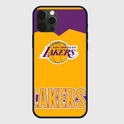 Чехол для iPhone 12 Pro Los Angeles Lakers, цвет: 3D-черный