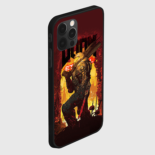 Чехол iPhone 12 Pro Doom Eternal / 3D-Черный – фото 2