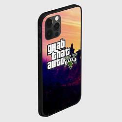 Чехол для iPhone 12 Pro GTA 5, цвет: 3D-черный — фото 2