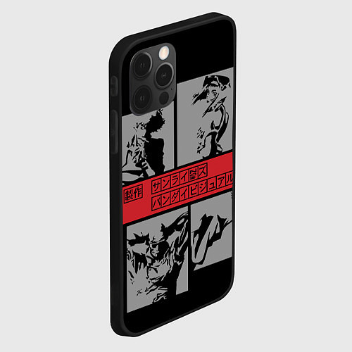 Чехол iPhone 12 Pro Cowboy Bebop anime / 3D-Черный – фото 2