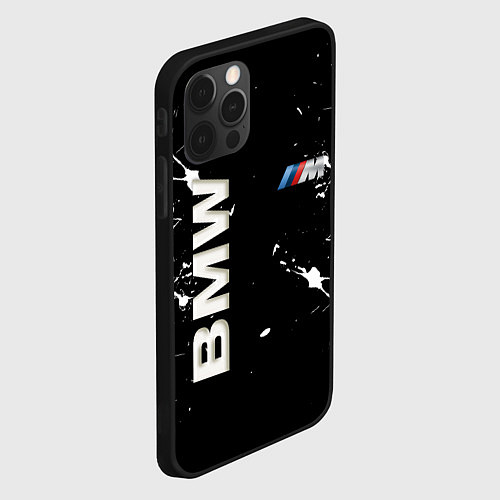 Чехол iPhone 12 Pro BMW / 3D-Черный – фото 2