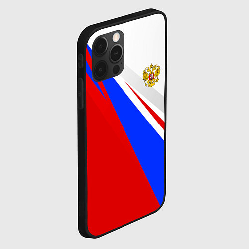 Чехол iPhone 12 Pro Россия / 3D-Черный – фото 2