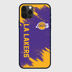 Чехол для iPhone 12 Pro LA LAKERS, цвет: 3D-черный