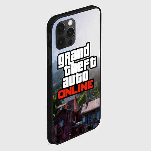 Чехол iPhone 12 Pro GTA Online / 3D-Черный – фото 2