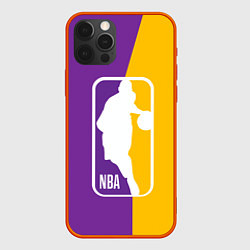 Чехол для iPhone 12 Pro NBA Kobe Bryant, цвет: 3D-красный