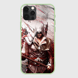 Чехол для iPhone 12 Pro ASSASSINS CREED, цвет: 3D-салатовый