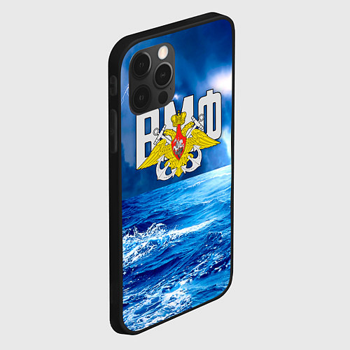 Чехол iPhone 12 Pro ВМФ / 3D-Черный – фото 2