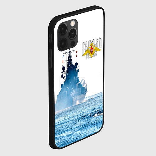 Чехол iPhone 12 Pro ВМФ / 3D-Черный – фото 2