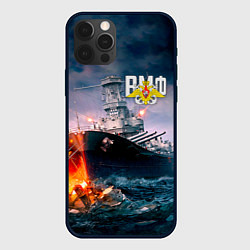 Чехол для iPhone 12 Pro ВМФ, цвет: 3D-черный