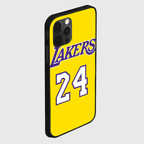 Чехол iPhone 12 Pro Kobe Bryant 24 / 3D-Черный – фото 2