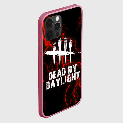 Чехол iPhone 12 Pro Dead by Daylight / 3D-Малиновый – фото 2