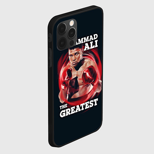 Чехол iPhone 12 Pro Muhammad Ali / 3D-Черный – фото 2