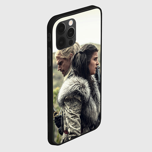 Чехол iPhone 12 Pro Ведьмак / 3D-Черный – фото 2