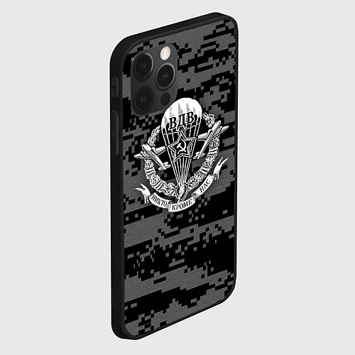 Чехол iPhone 12 Pro ВДВ СССР / 3D-Черный – фото 2