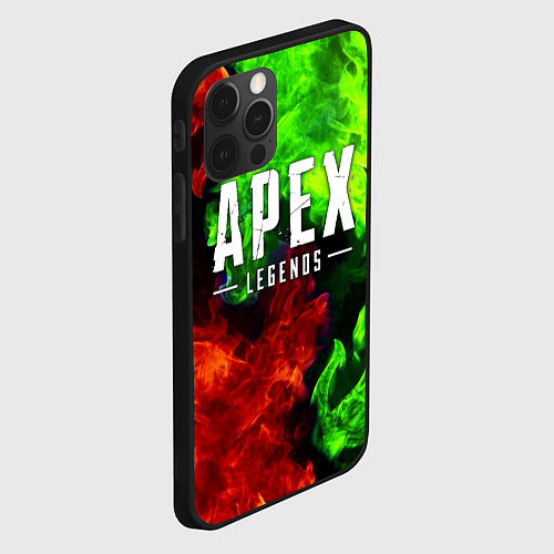 Чехол iPhone 12 Pro APEX LEGENDS / 3D-Черный – фото 2