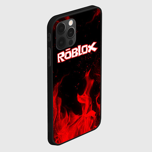 Чехол iPhone 12 Pro ROBLOX / 3D-Черный – фото 2
