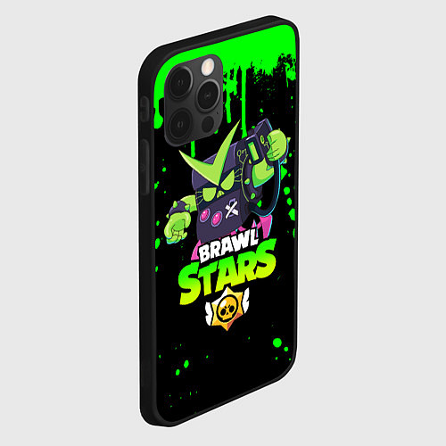 Чехол iPhone 12 Pro BRAWL STARS VIRUS 8-BIT / 3D-Черный – фото 2