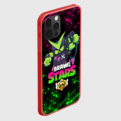 Чехол iPhone 12 Pro BRAWL STARS VIRUS 8-BIT / 3D-Красный – фото 2