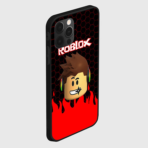 Чехол iPhone 12 Pro ROBLOX / 3D-Черный – фото 2