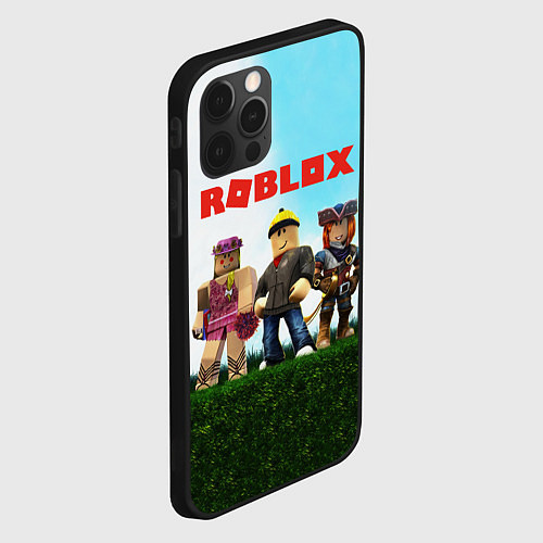 Чехол iPhone 12 Pro ROBLOX / 3D-Черный – фото 2