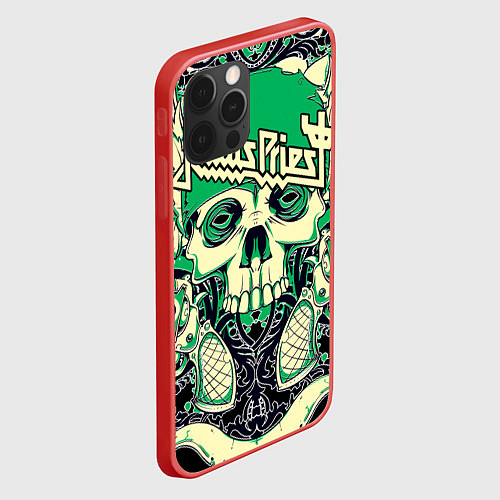 Чехол iPhone 12 Pro Judas Priest / 3D-Красный – фото 2