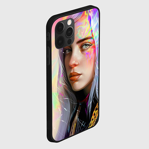 Чехол iPhone 12 Pro Billie Pinky Wave / 3D-Черный – фото 2