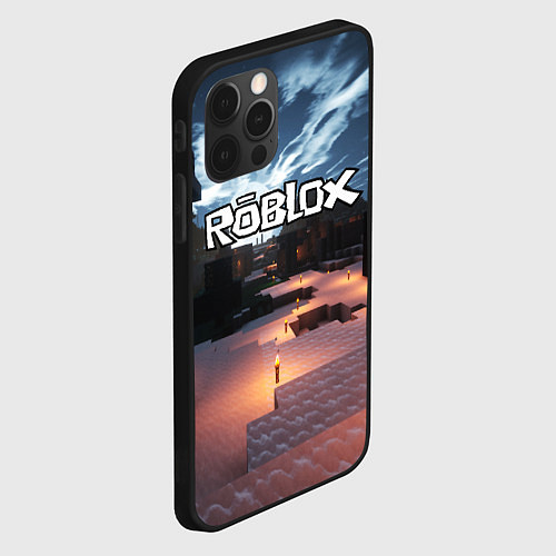 Чехол iPhone 12 Pro ROBLOX / 3D-Черный – фото 2