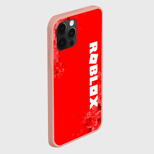 Чехол iPhone 12 Pro ROBLOX / 3D-Светло-розовый – фото 2