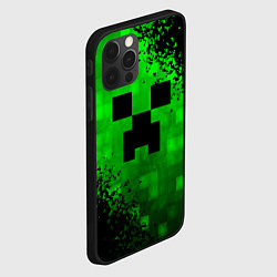 Чехол для iPhone 12 Pro MINECRAFT, цвет: 3D-черный — фото 2