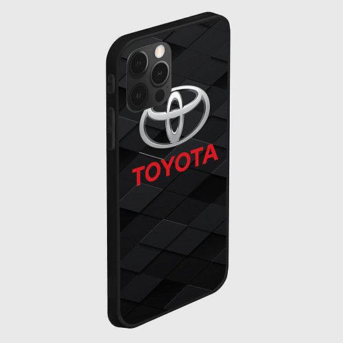 Чехол iPhone 12 Pro TOYOTA / 3D-Черный – фото 2