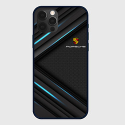 Чехол для iPhone 12 Pro PORSCHE, цвет: 3D-черный