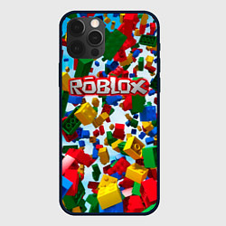 Чехол для iPhone 12 Pro Roblox Cubes, цвет: 3D-черный