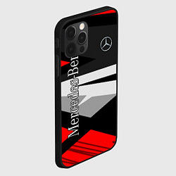 Чехол для iPhone 12 Pro Mercedes-Benz, цвет: 3D-черный — фото 2