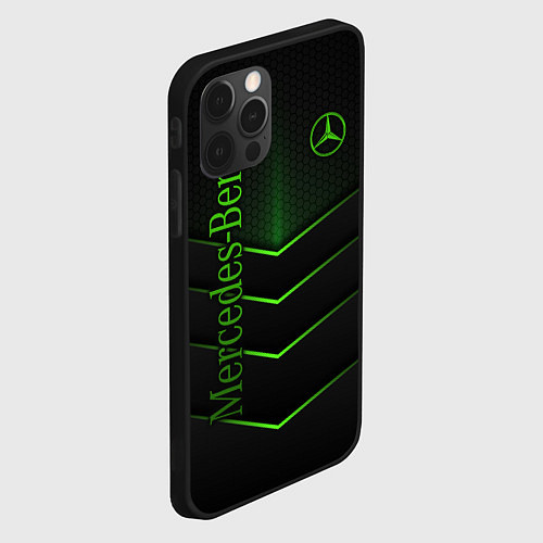 Чехол iPhone 12 Pro Mercedes-Benz / 3D-Черный – фото 2