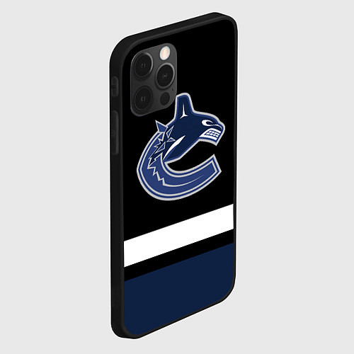 Чехол iPhone 12 Pro Vancouver Canucks / 3D-Черный – фото 2