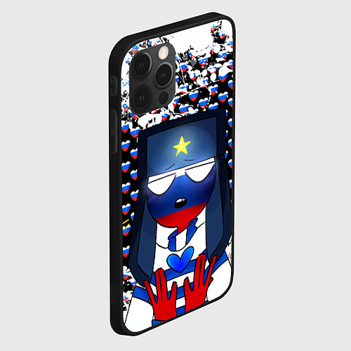 Чехол iPhone 12 Pro CountryHumans / 3D-Черный – фото 2