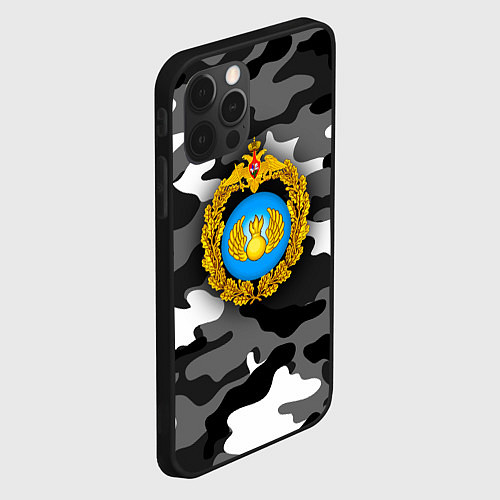 Чехол iPhone 12 Pro ВДВ / 3D-Черный – фото 2