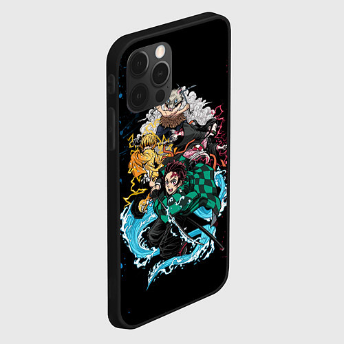 Чехол iPhone 12 Pro KIMETSU NO YAIBA / 3D-Черный – фото 2