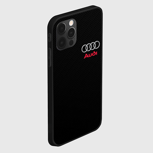 Чехол iPhone 12 Pro AUDI / 3D-Черный – фото 2