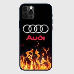 Чехол для iPhone 12 Pro AUDI, цвет: 3D-черный