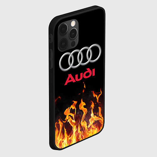 Чехол iPhone 12 Pro AUDI / 3D-Черный – фото 2