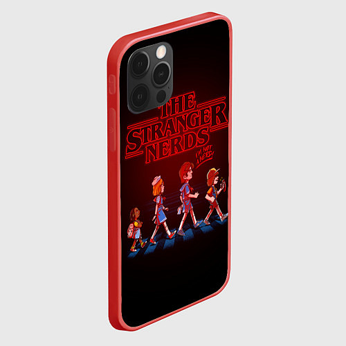 Чехол iPhone 12 Pro STRANGER THINGS / 3D-Красный – фото 2